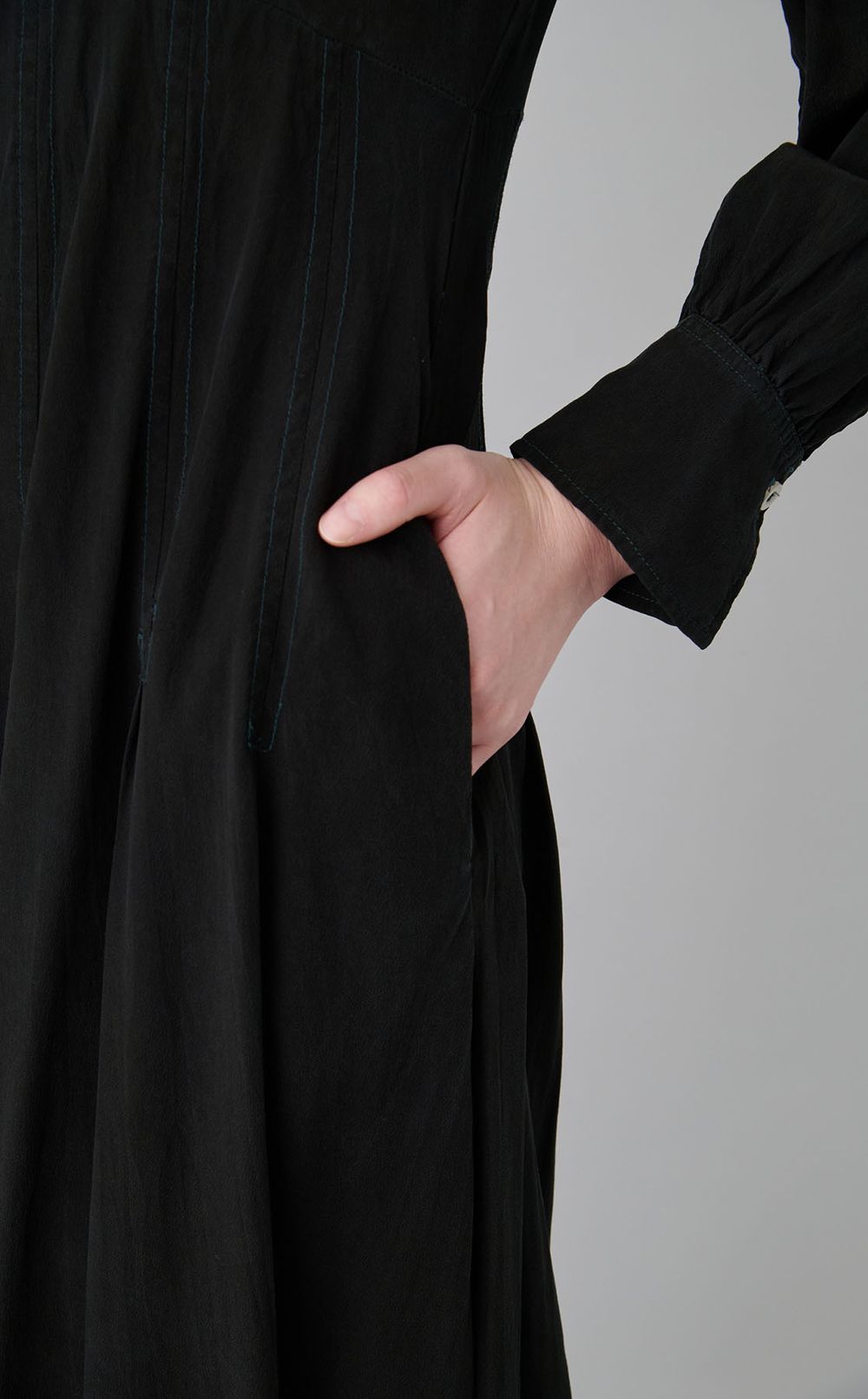 【reADdress】スキッパーロングワンピース