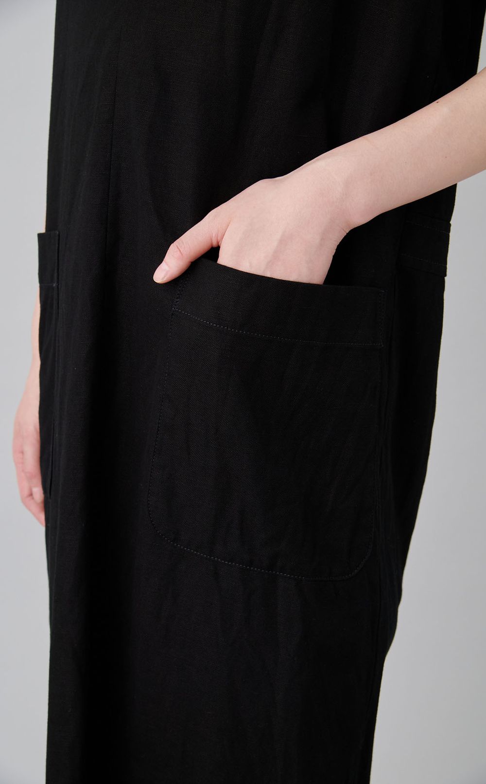 【reADdress】コットンリネンノースリーブワンピース