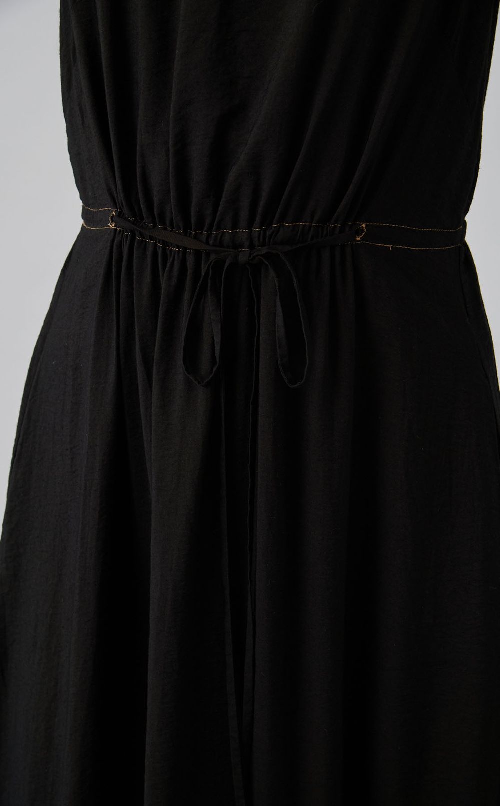 【reADdress】ウエストリボンノースリーブワンピース