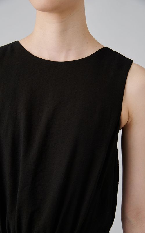 【reADdress】ウエストリボンノースリーブワンピース