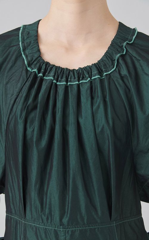 【reADdress】コットンポプリンショートスリーブドレス