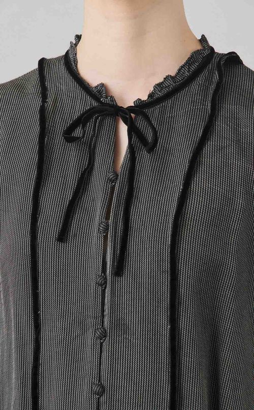 【reADdress】千鳥格子リボンブラウス