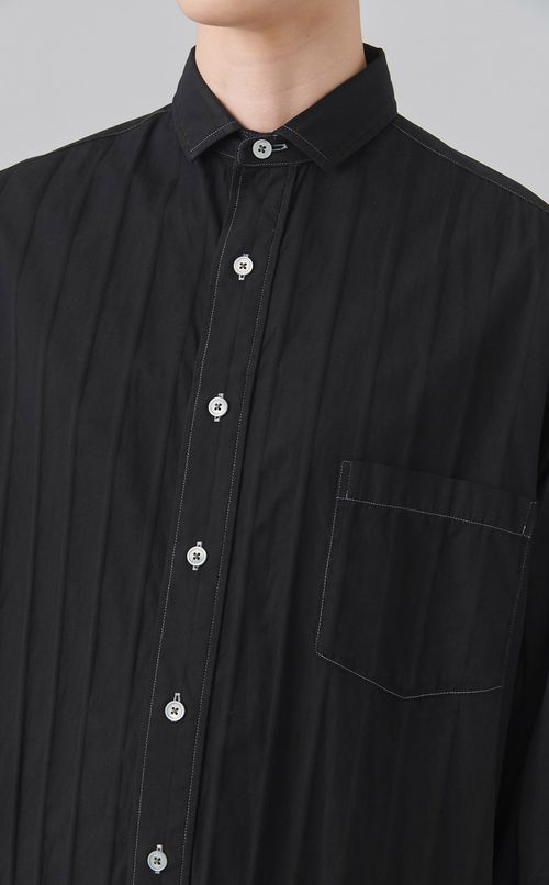 【reADdress】ストライプロングシャツワンピース