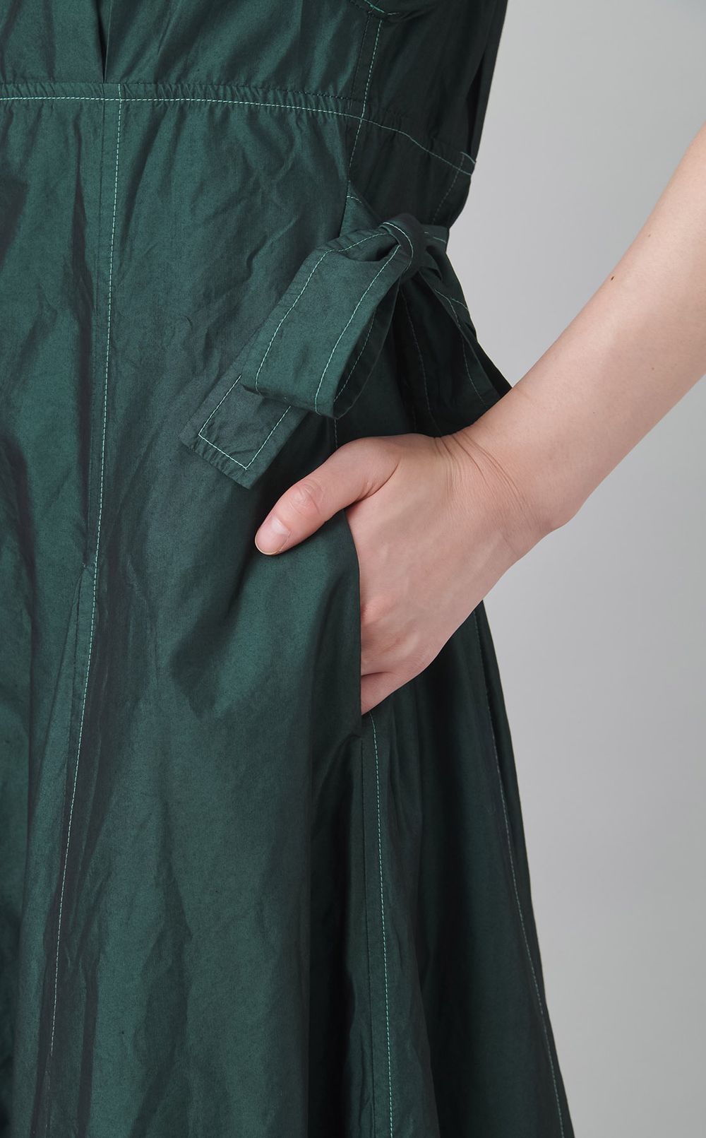 【reADdress】コットンポプリンショートスリーブドレス