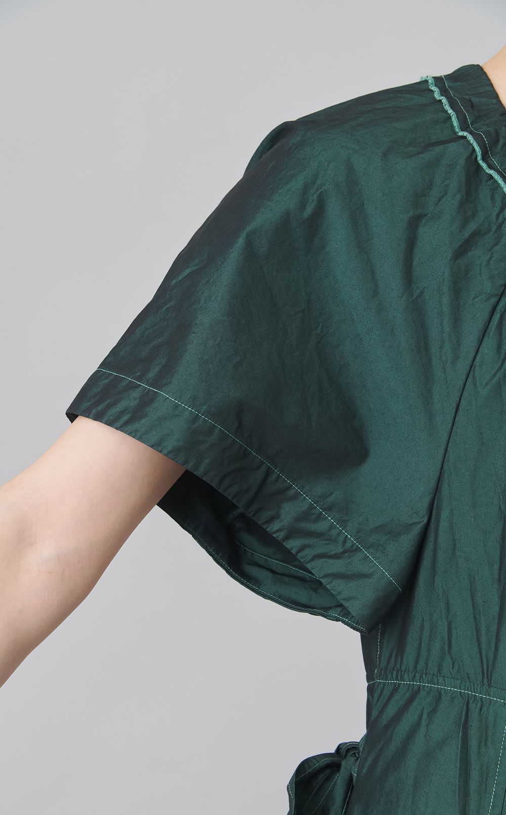 【reADdress】コットンポプリンショートスリーブドレス