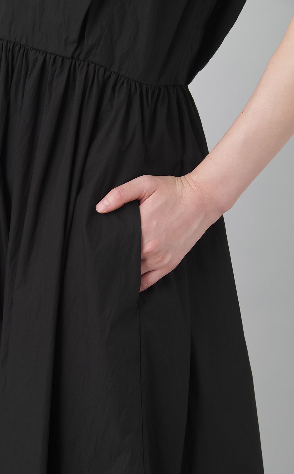 【reADdress】ビッグフレンチスリーブシャツワンピース