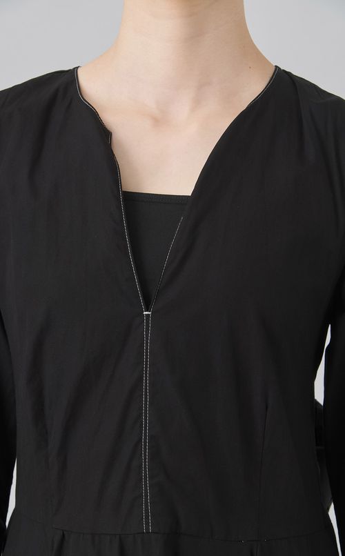 【reADdress】Vネックギャザーワンピース