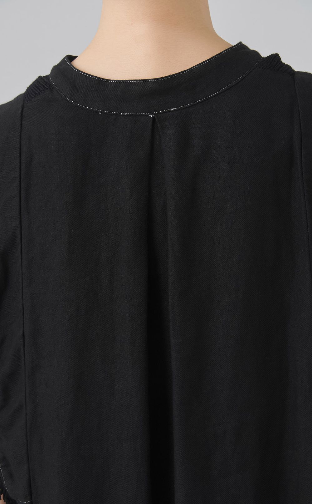 【reADdress】フレンチスリーブリネンワンピース