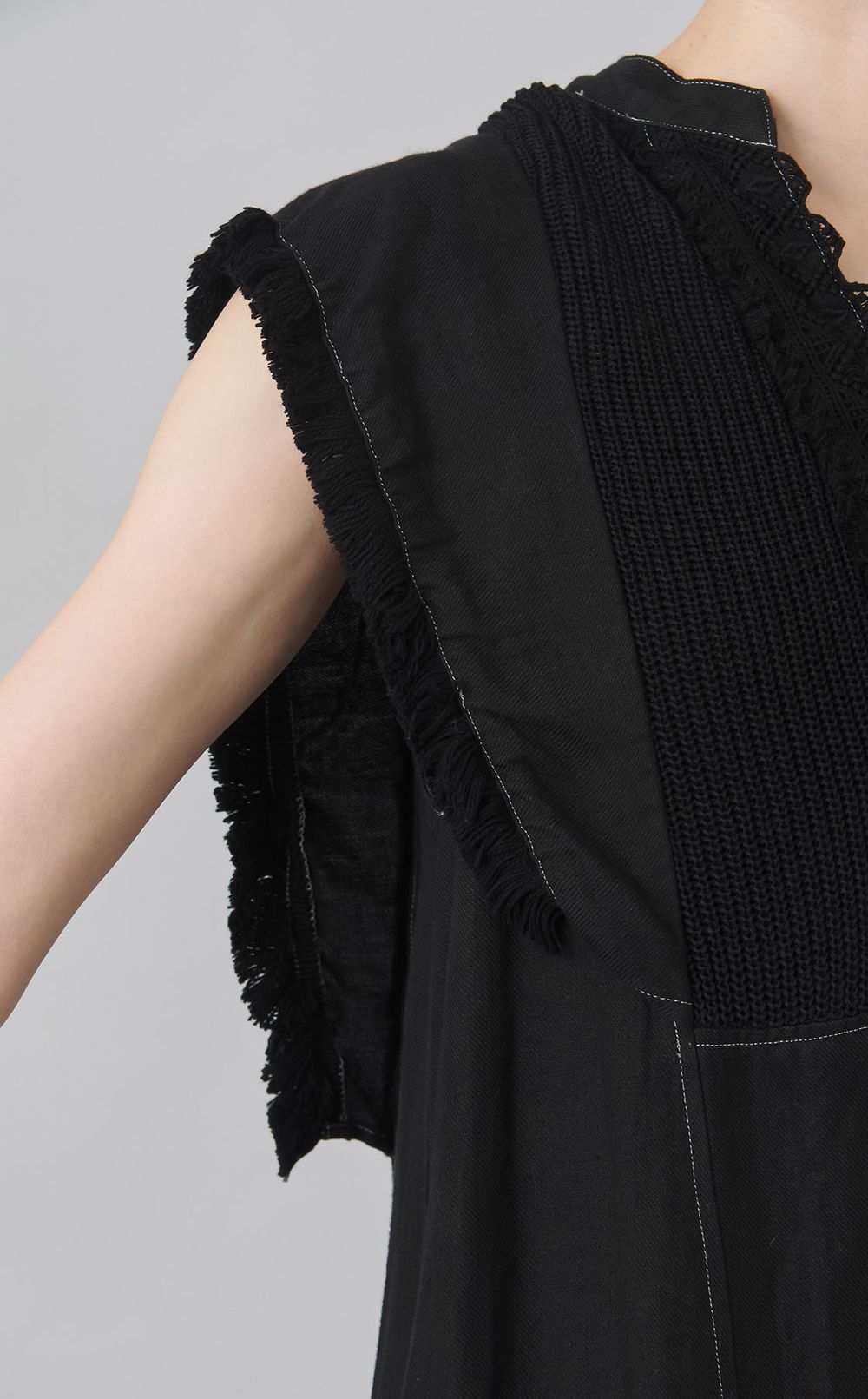 【reADdress】フレンチスリーブリネンワンピース