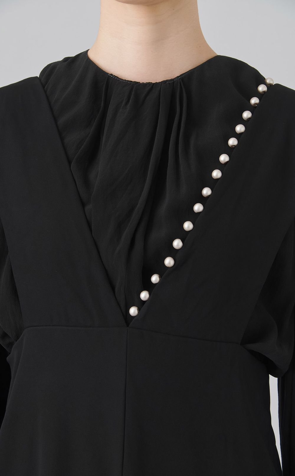 【reADdress】ワンサイドパールジャンパースカート