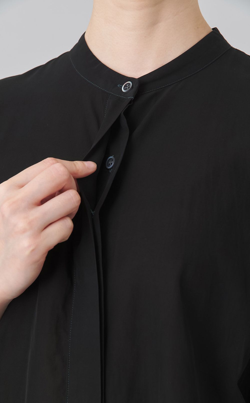 【reADdress】コットン混シースルーシャツ