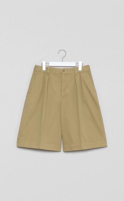 《手洗い可》コットンプリーツチノショーツ