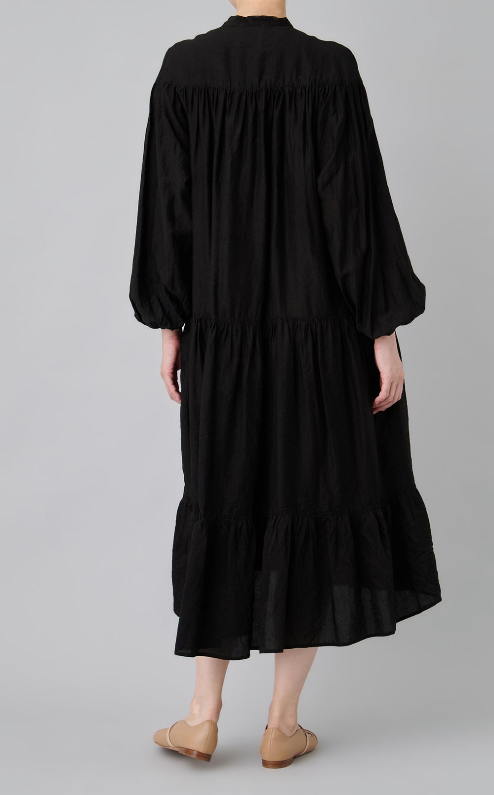 【reADdress】ボリュームスリーブティアードワンピース