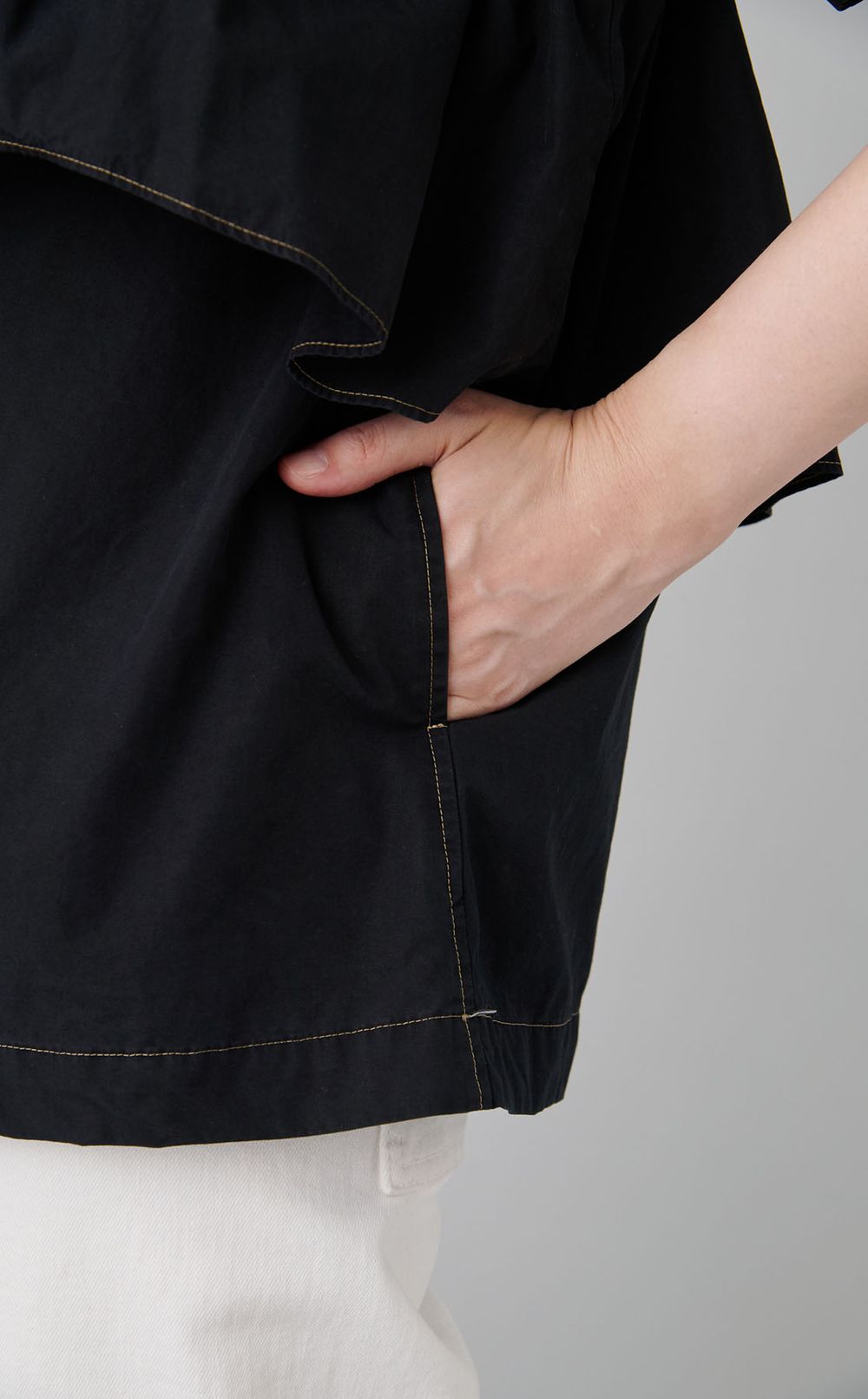 【reADdress】アシンメトリーラッフルTブラウス