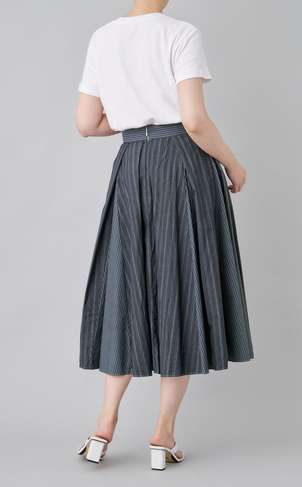 【reADdress】コットンタックフレアスカート