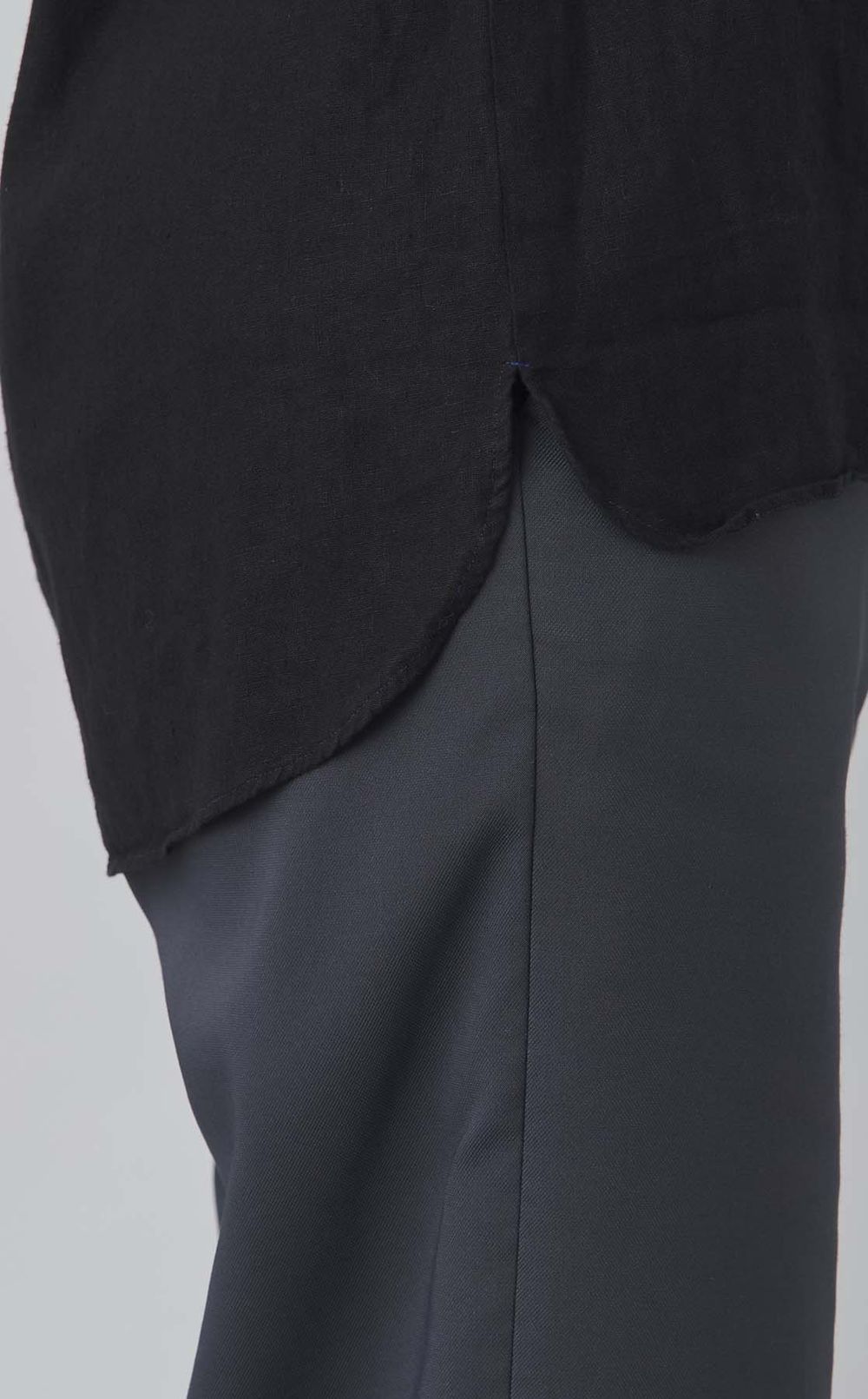 【reADdress】リネンストレッチブラウス