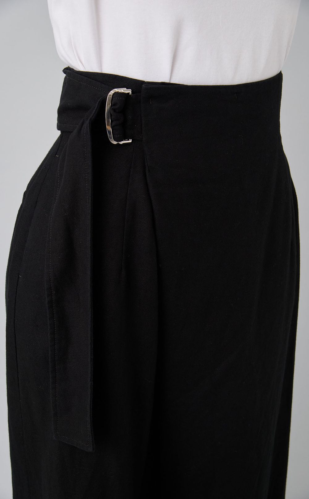 【reADdress】コットンリネンラップパンツ