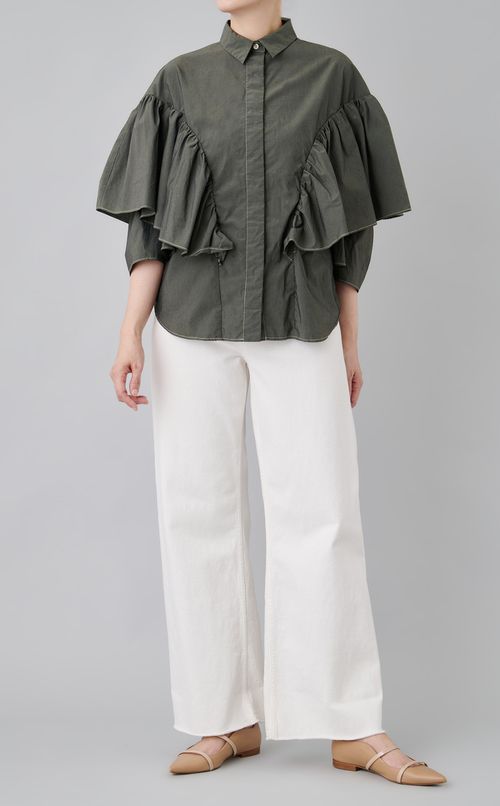 【reADdress】ギャザーフレアスリーブブラウス