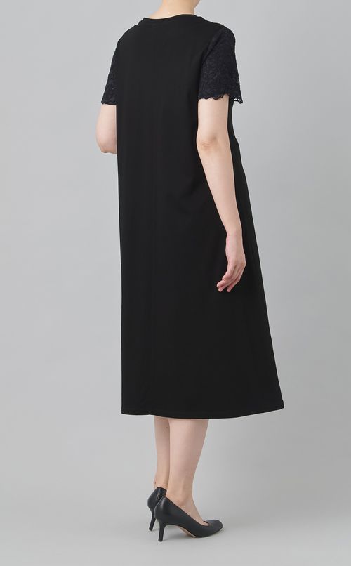 【reADdress】レース切替フレアワンピース