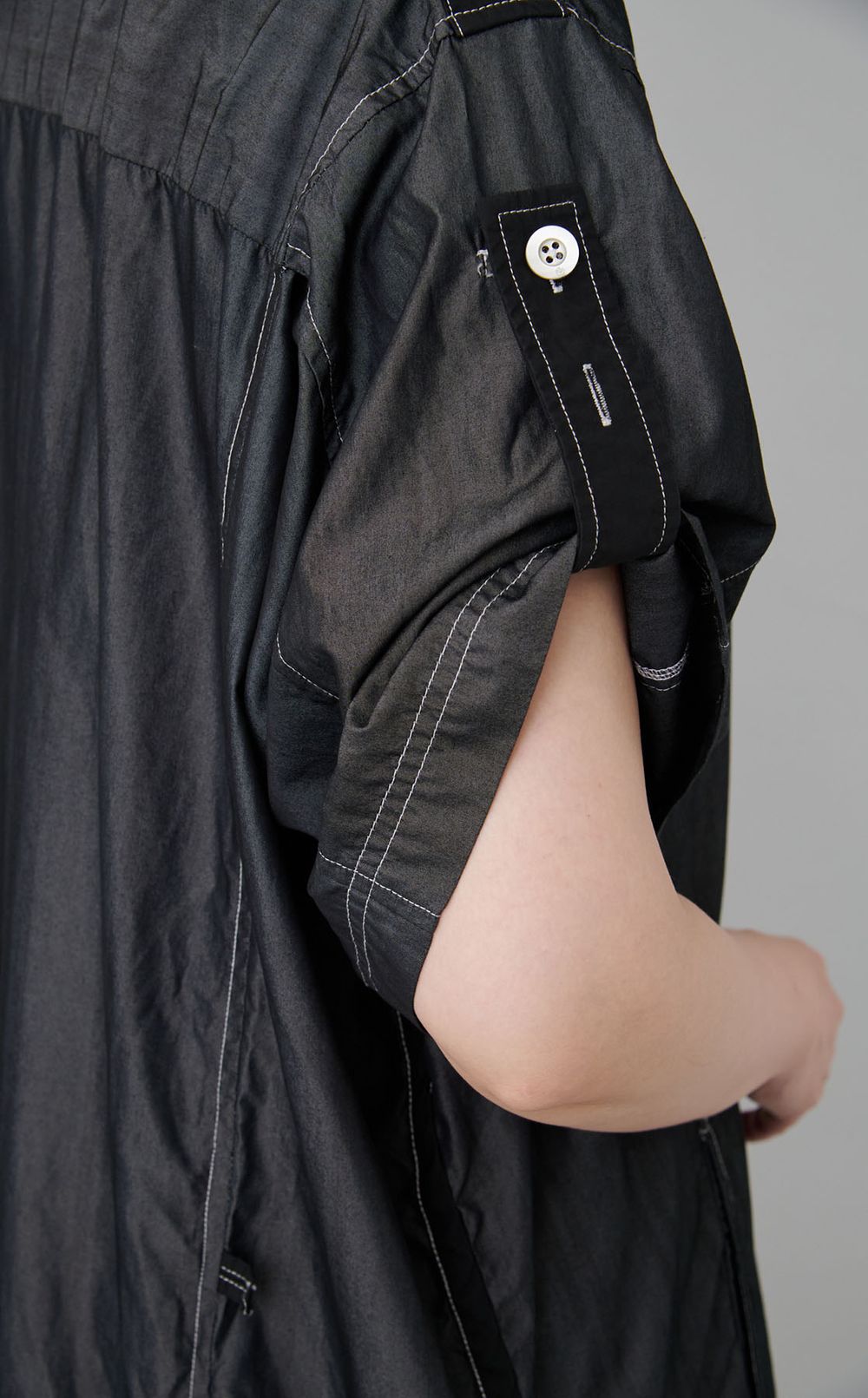 【reADdress】ストライプロングシャツブラウス