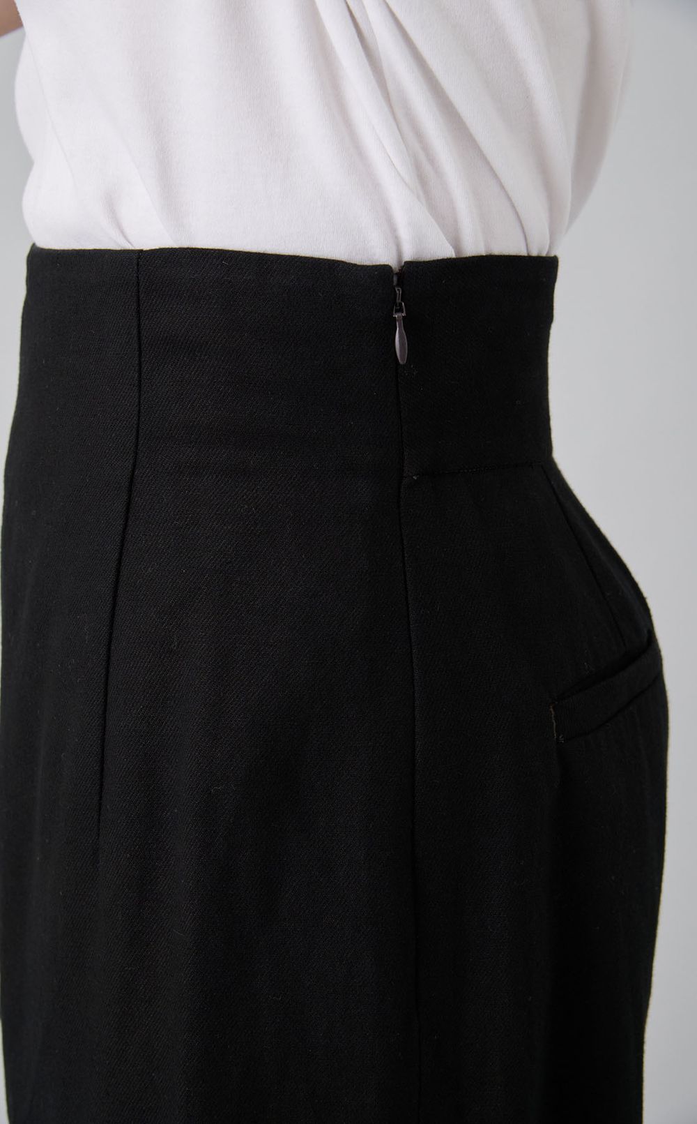 【reADdress】コットンリネンラップパンツ