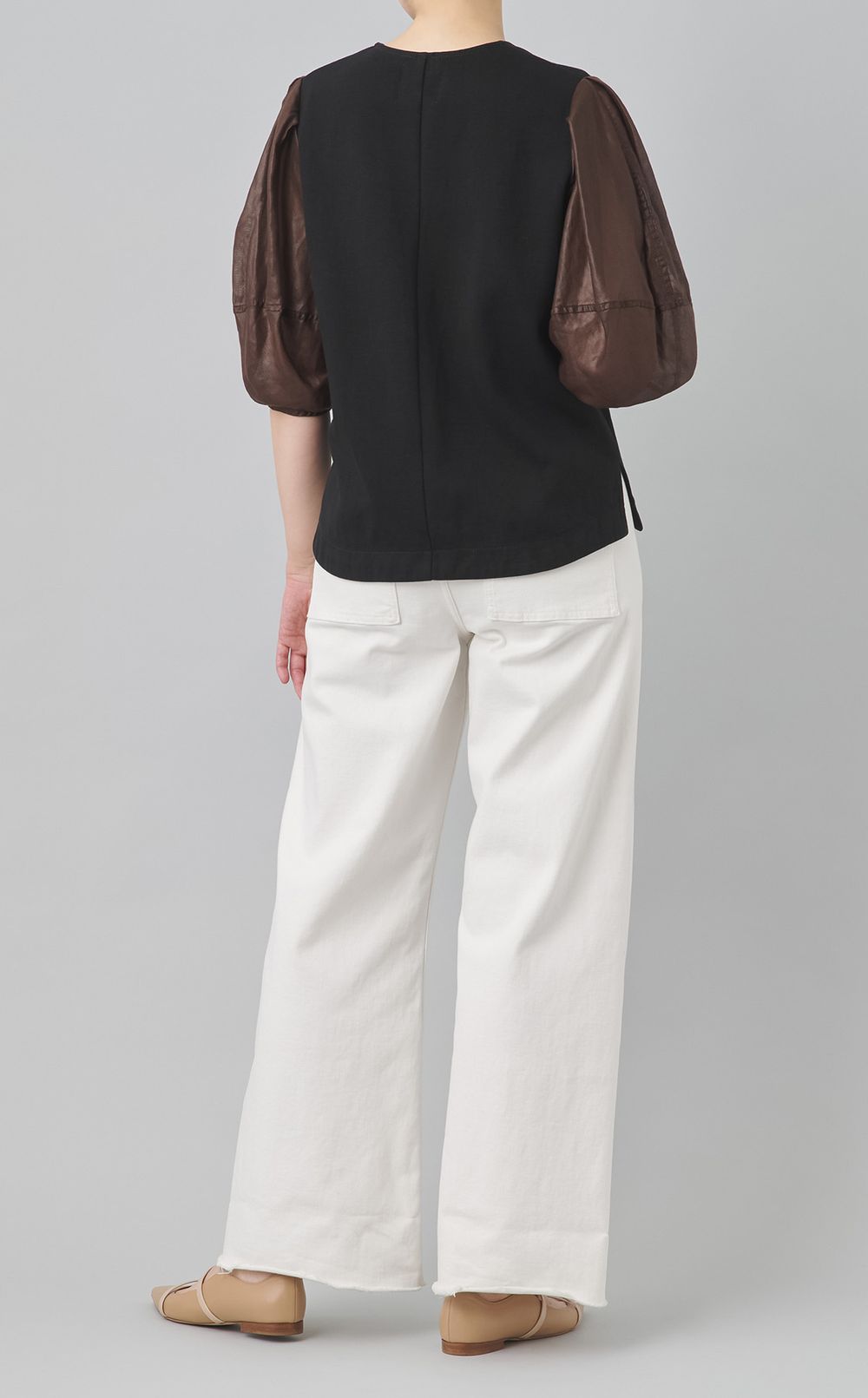 【reADdress】シアーバルーンスリーブカットソー