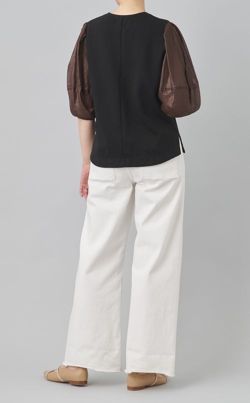 【reADdress】シアーバルーンスリーブカットソー