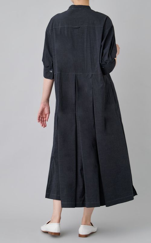 【reADdress】ストレッチブロードシャツワンピース