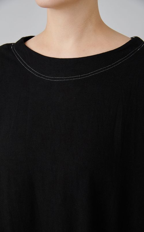 【reADdress】リネン混ペイズリータックワンピース