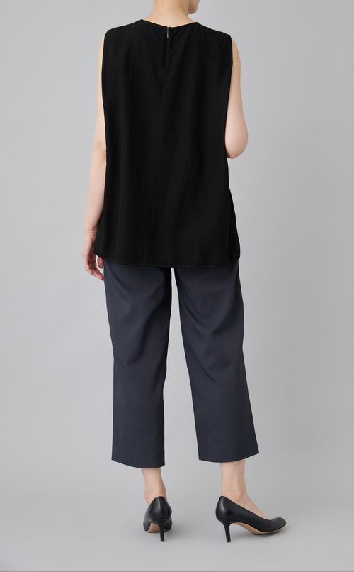 【reADdress】リネン混ノースリーブブラウス