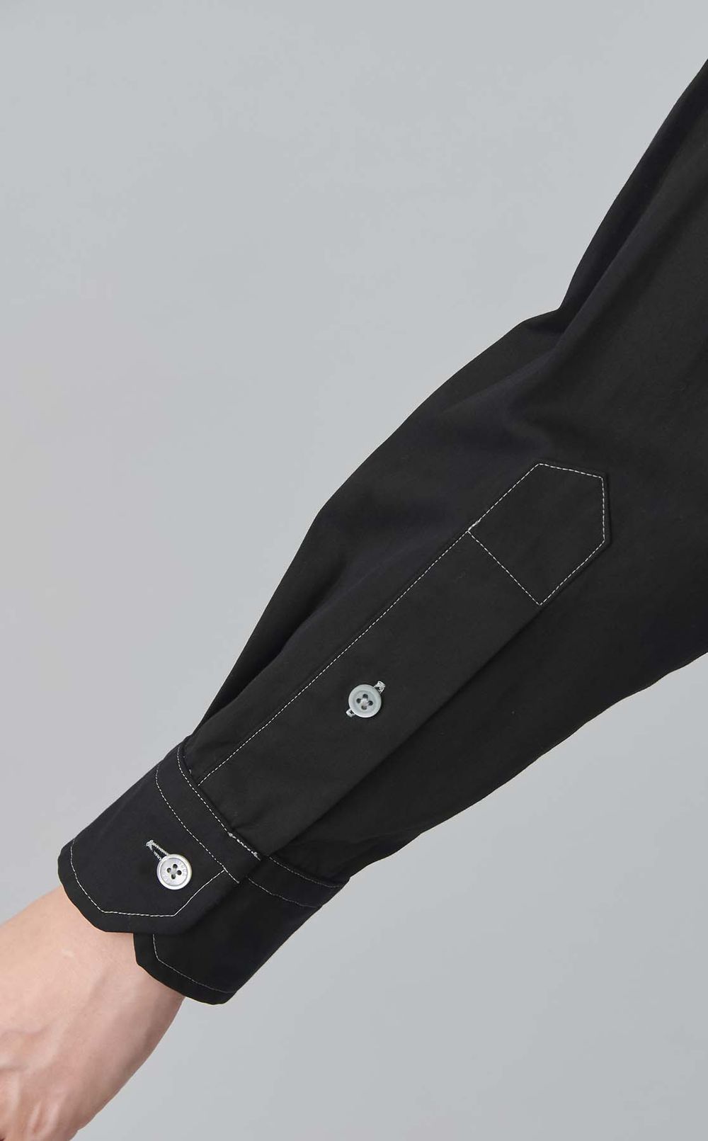 【reADdress】ノーカラーロングシャツワンピース