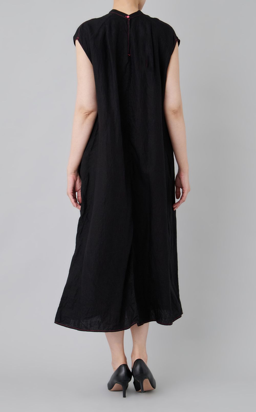 【reADdress】リネンフレンチスリーブワンピース