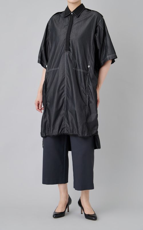 【reADdress】ストライプロングシャツブラウス