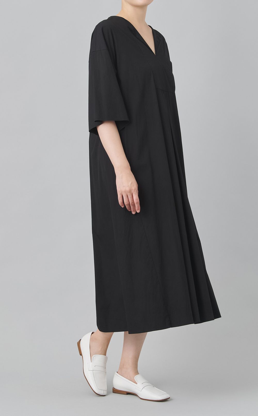 【reADdress】キーネックロングワンピース