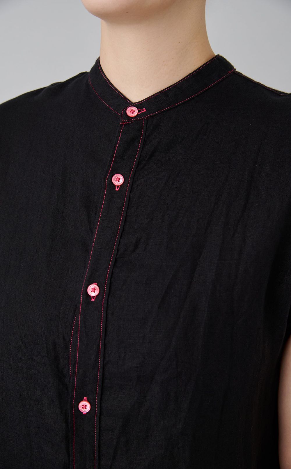 【reADdress】リネンフレンチスリーブワンピース