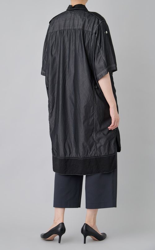 【reADdress】ストライプロングシャツブラウス