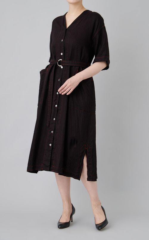 【reADdress】リネンAラインワンピース