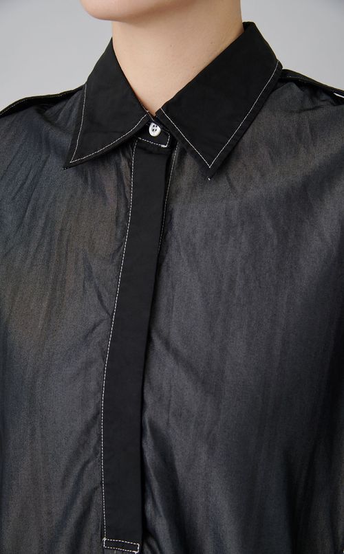 【reADdress】ストライプロングシャツブラウス