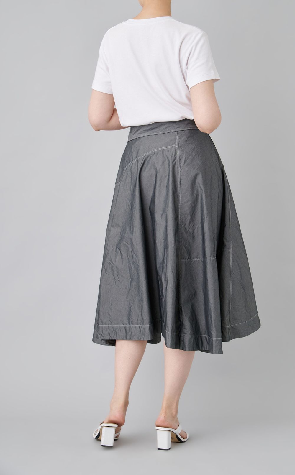 【reADdress】コットンポプリンミディスカート