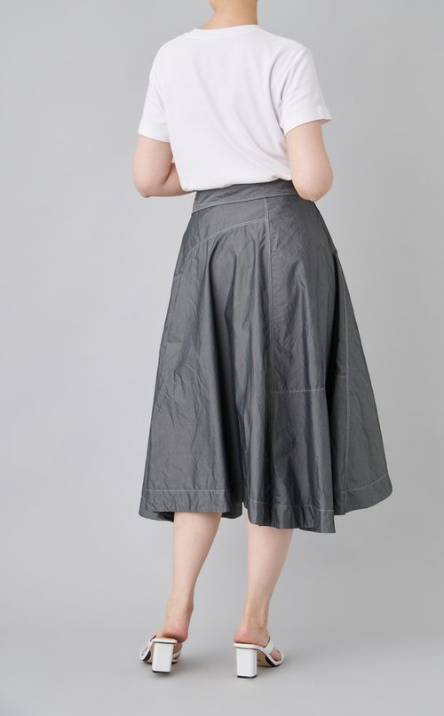 【reADdress】コットンポプリンミディスカート