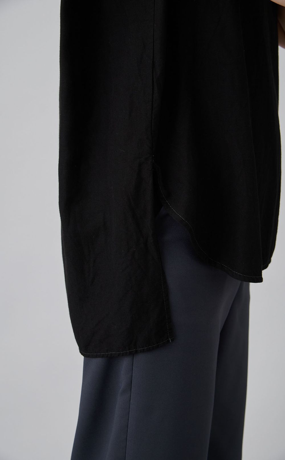 【reADdress】リネン混ノースリーブブラウス