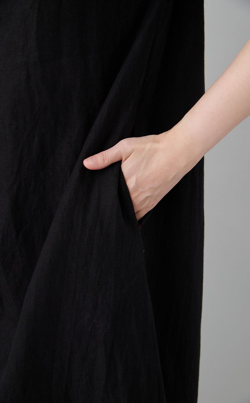 【reADdress】リネンフレンチスリーブワンピース