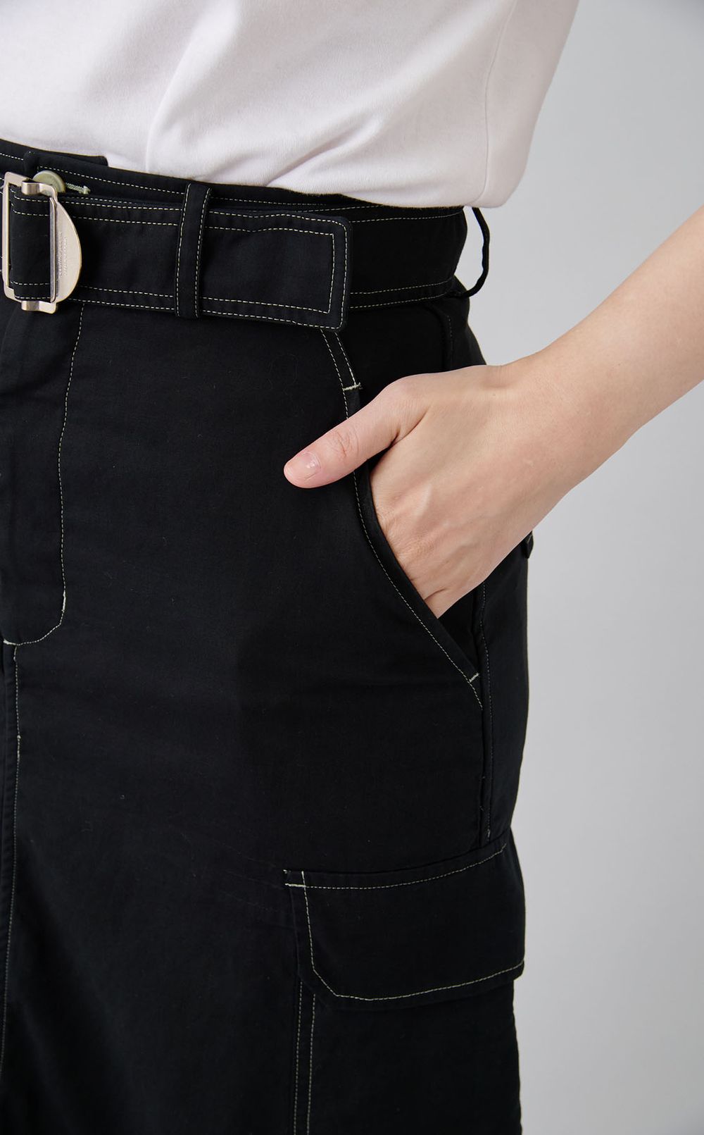 【reADdress】シアーレイヤードミリタリースカート