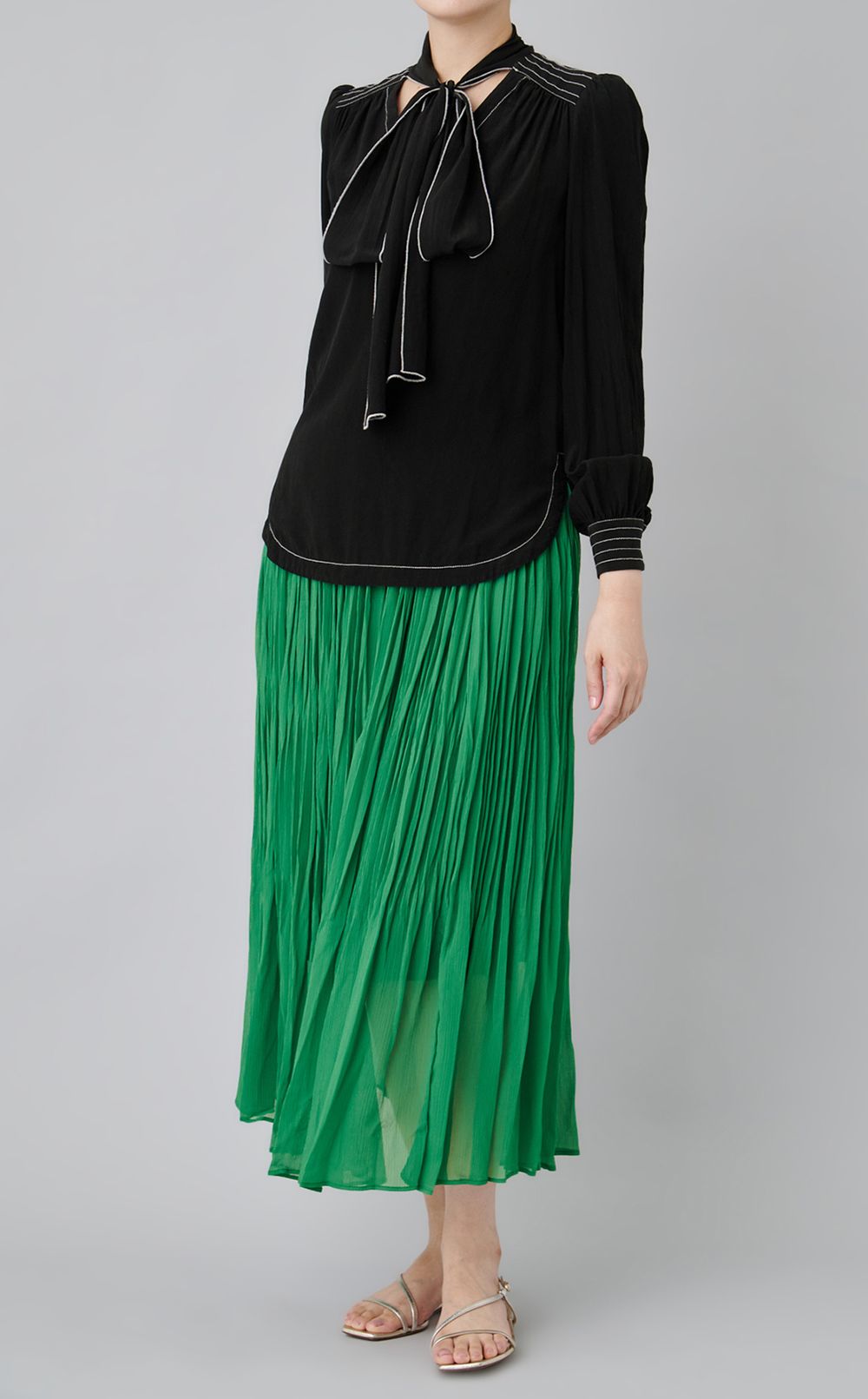 【reADdress】シルクボウタイブラウス