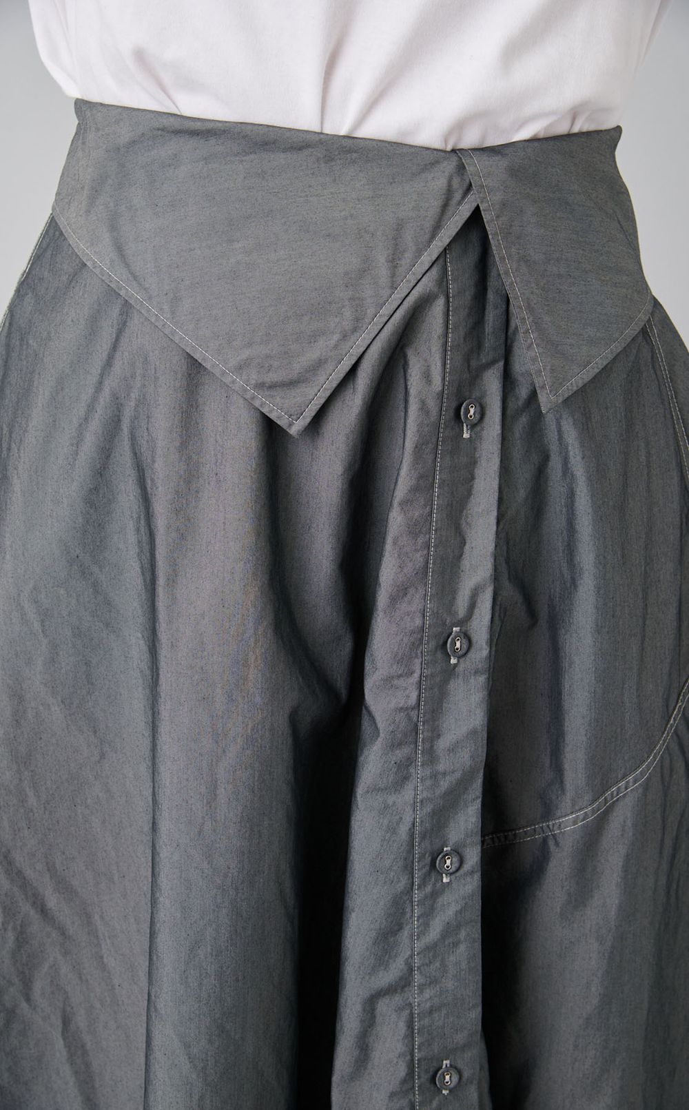 【reADdress】コットンポプリンミディスカート