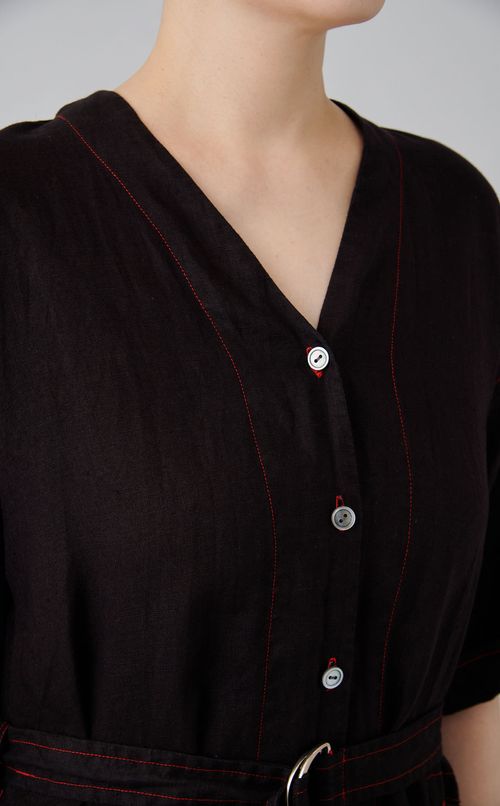 【reADdress】リネンAラインワンピース