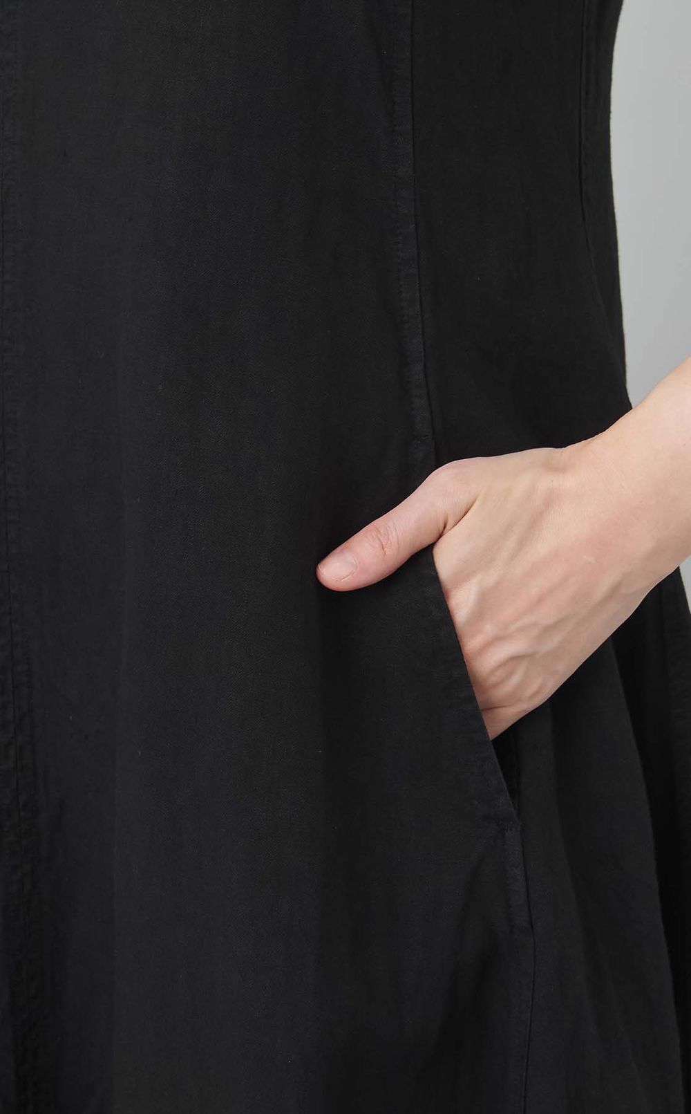 【reADdress】Vネックリネンノースリーブワンピース