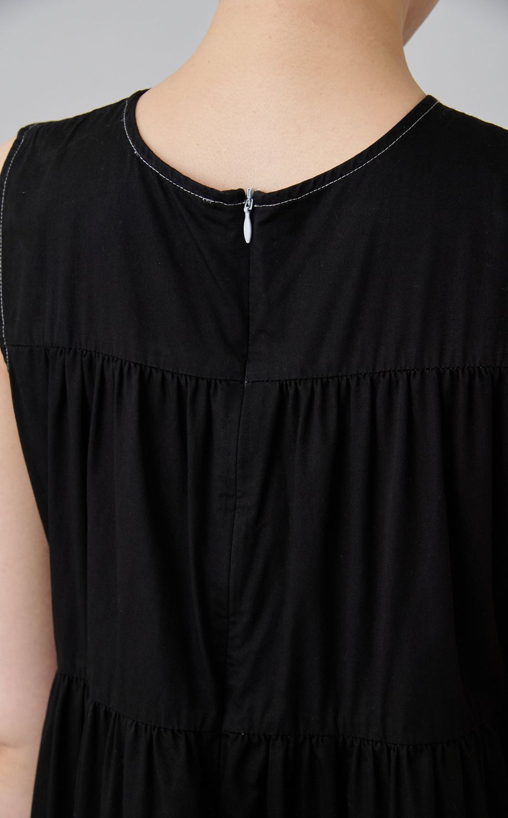 【reADdress】ノースリーブティアードワンピース