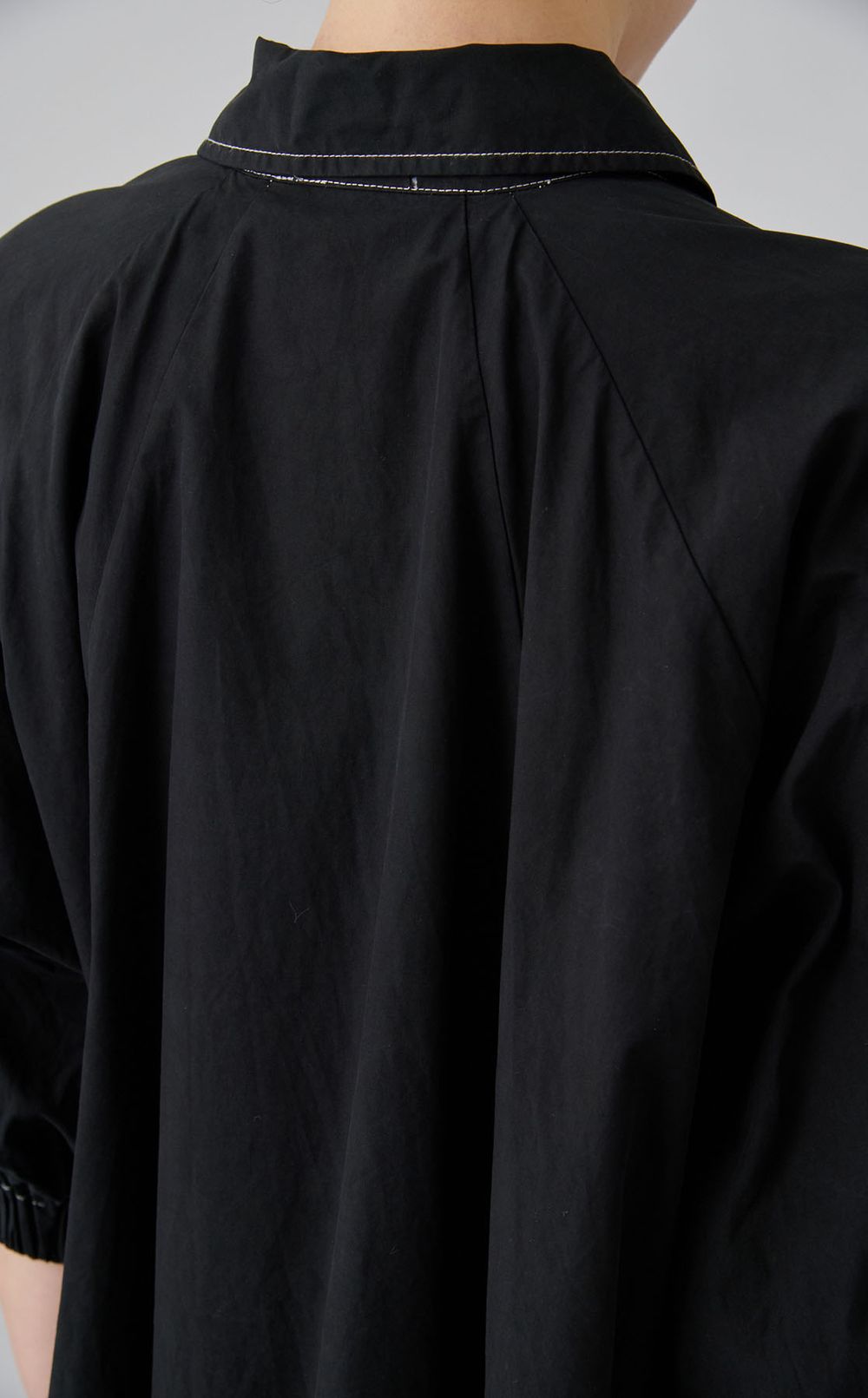 【reADdress】パフスリーブボタンダウンロングシャツ