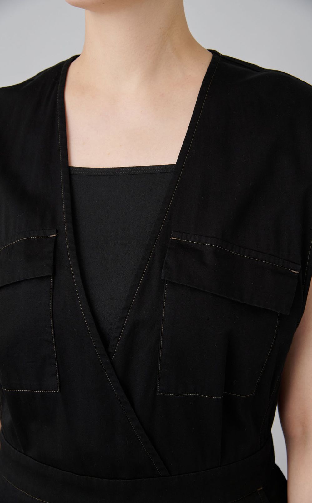 【reADdress】スラブサテンオールインワン